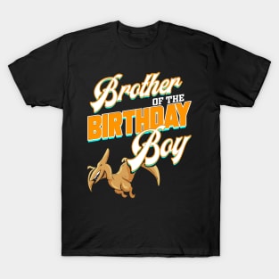 Brother of the Birthday Boy Dinosaurier Design T-Shirt